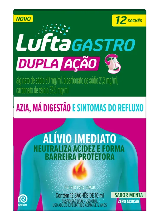 LuftaGastro Dupla Ação Sachê 12x10ml
